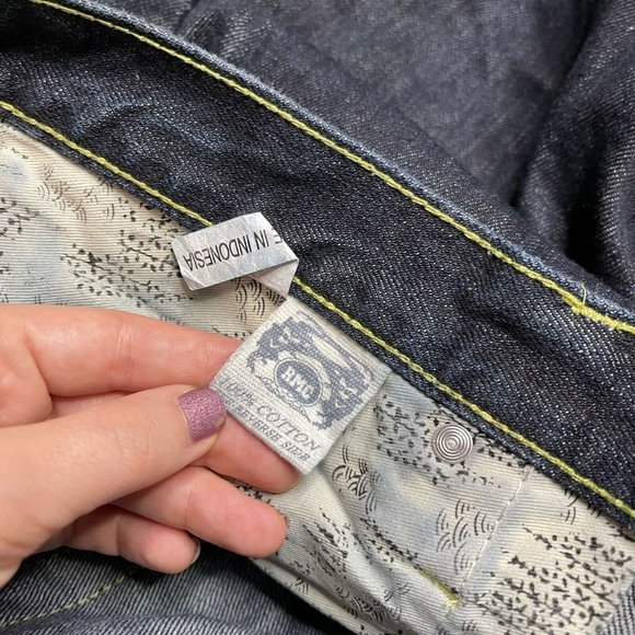 red monkey company jean denim shorts 42 embroidered designer mens - Picture 6 of 6